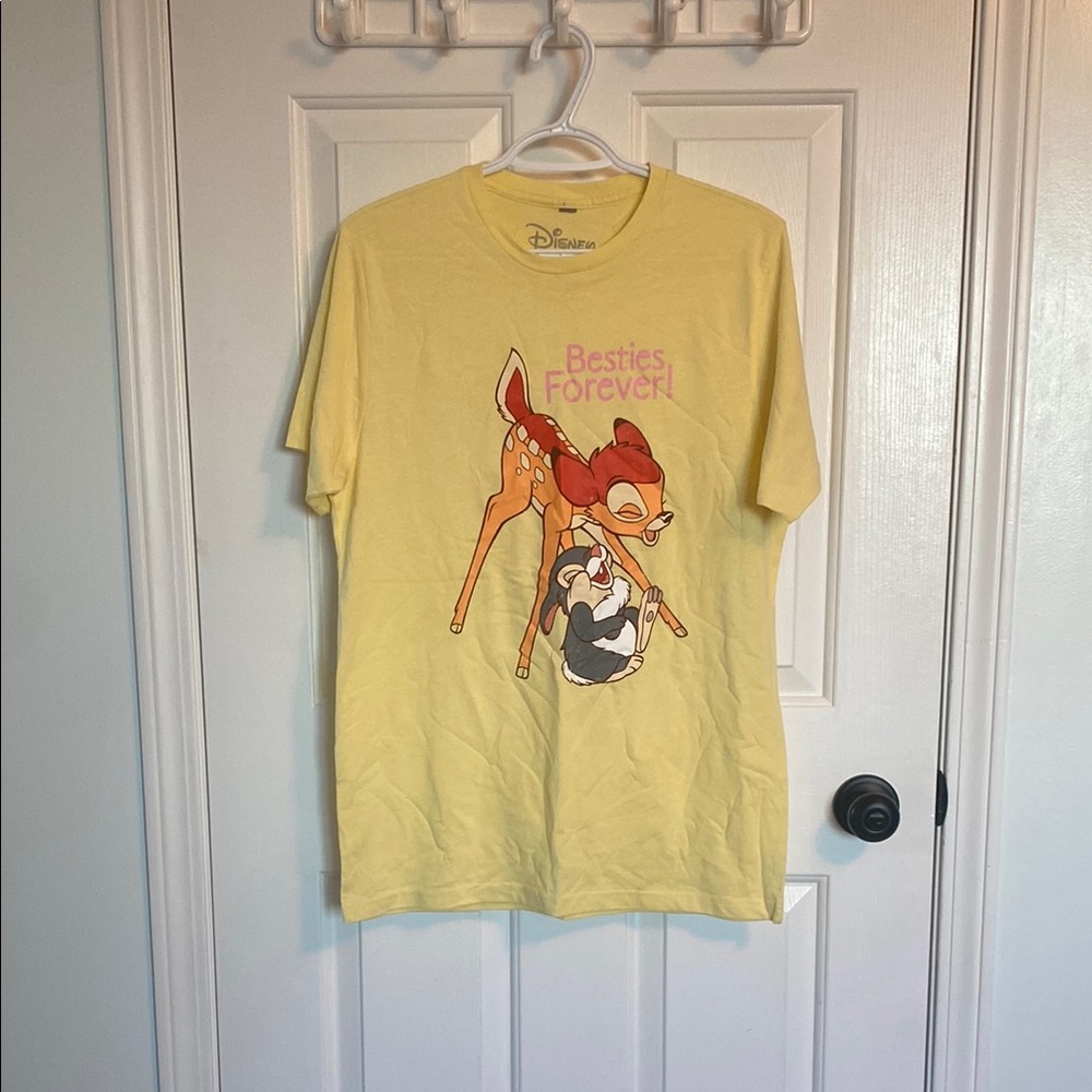 BNWOT Disney Bambie tshirt size medium soft yellow